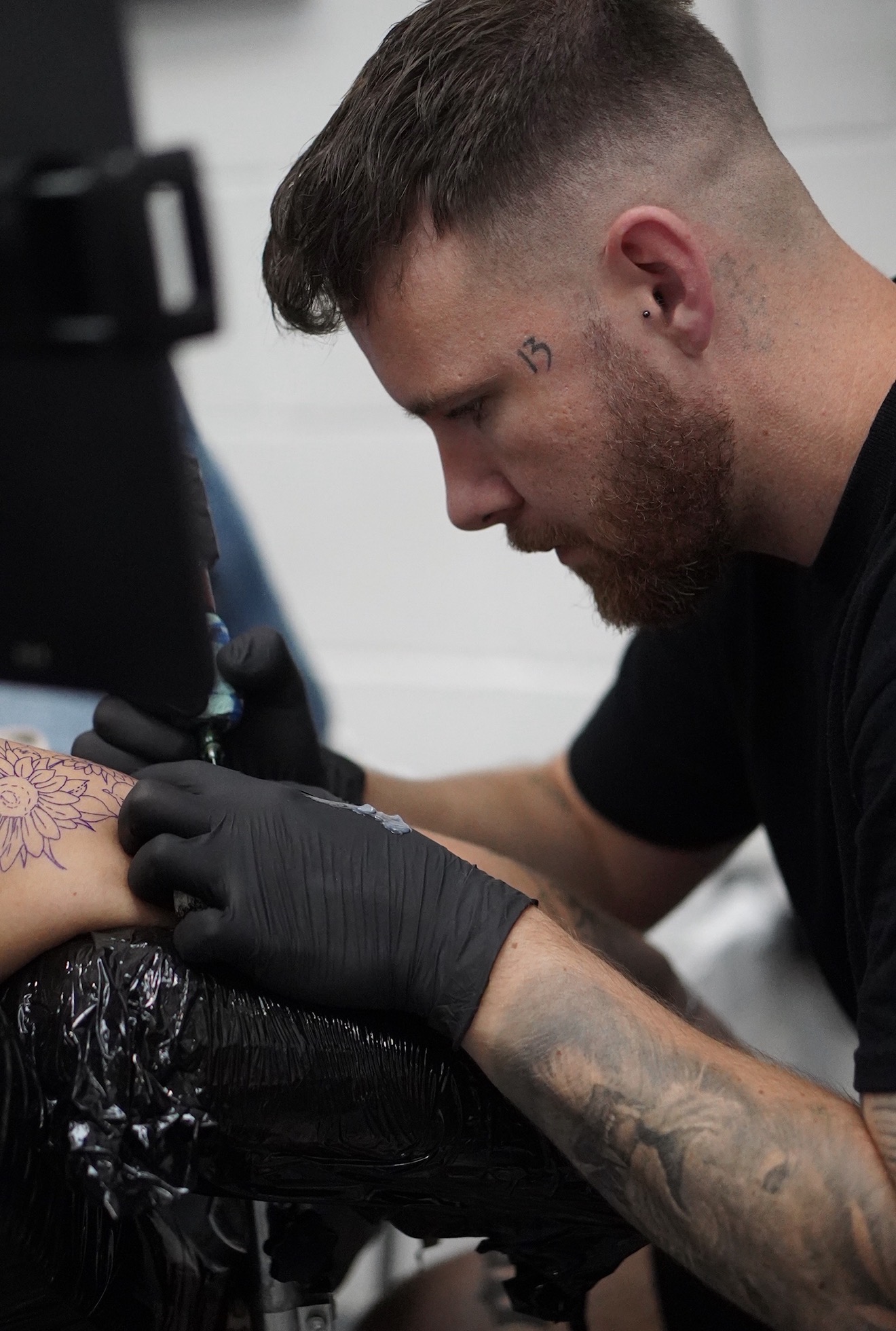cameron, black & grey tattoo artist at shade. studio, yaxley peterborough