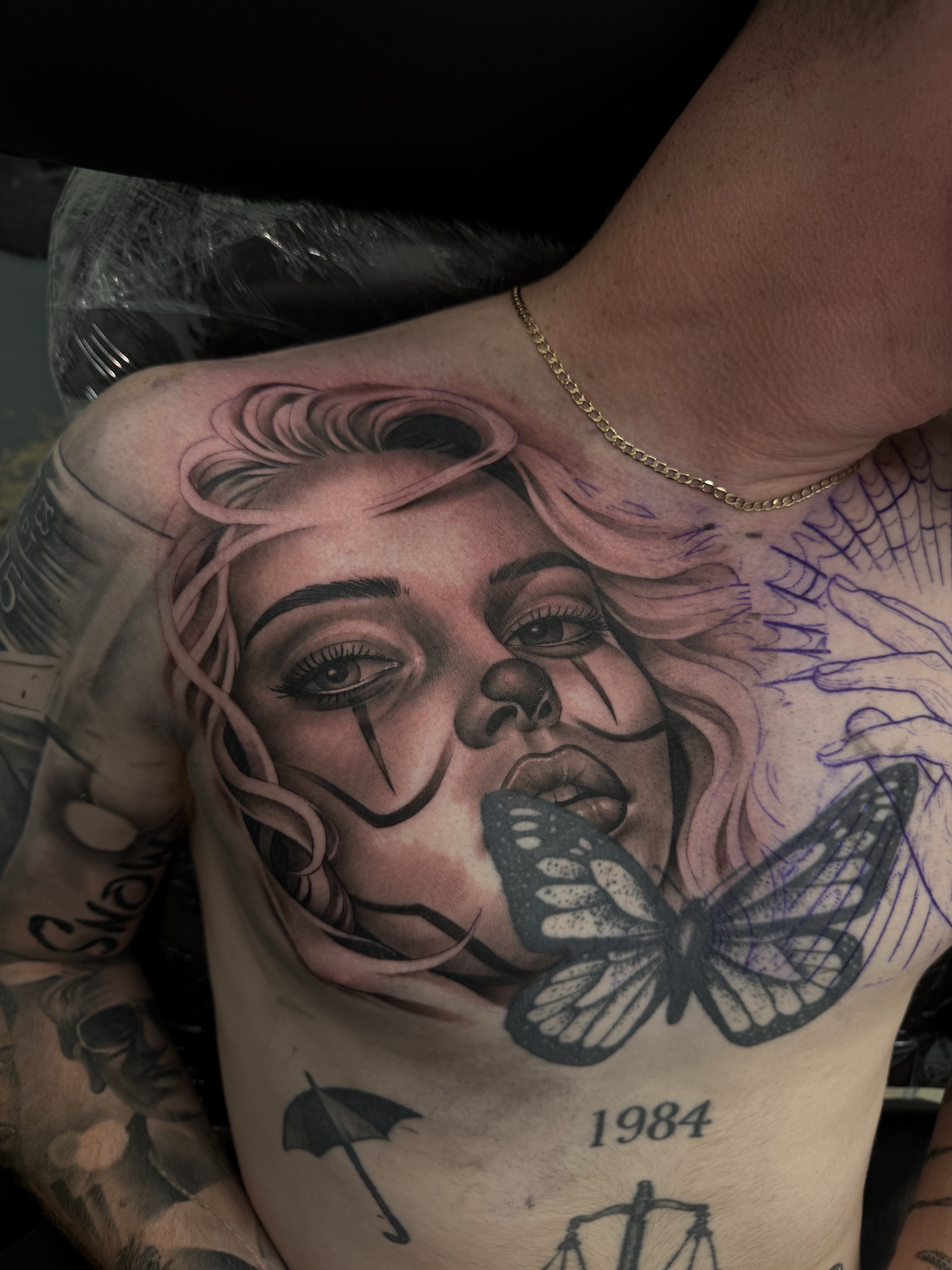 black and grey tattoo by jason sinclair