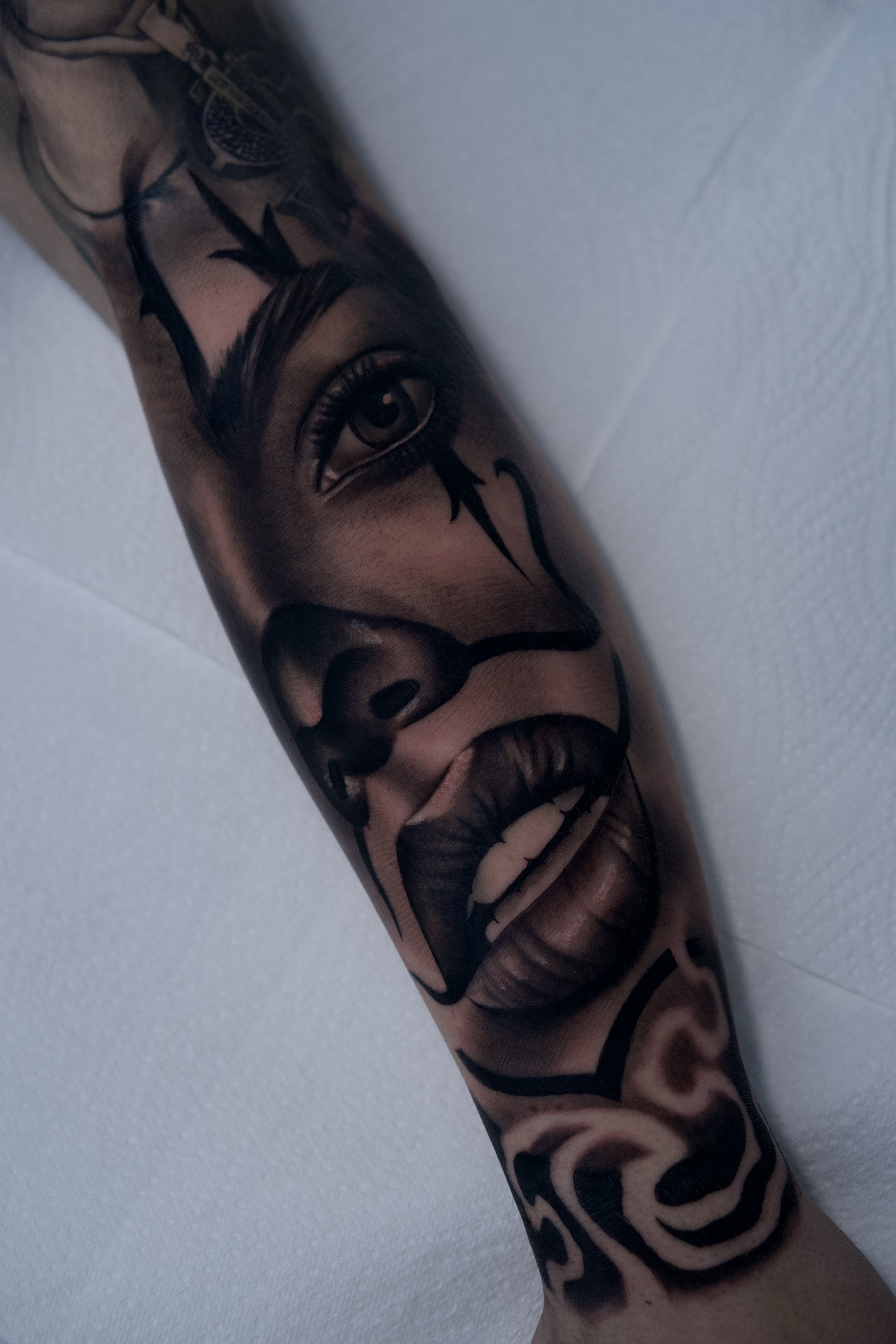 black and grey tattoo by jason sinclair
